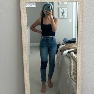 Pacsun High Rise Jegging. Patchwork Knee. Size 26. Great condition, lightly used